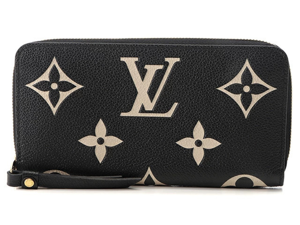 LOUIS VUITTON Zippy Wallet Mono Empreinte Noir Black T